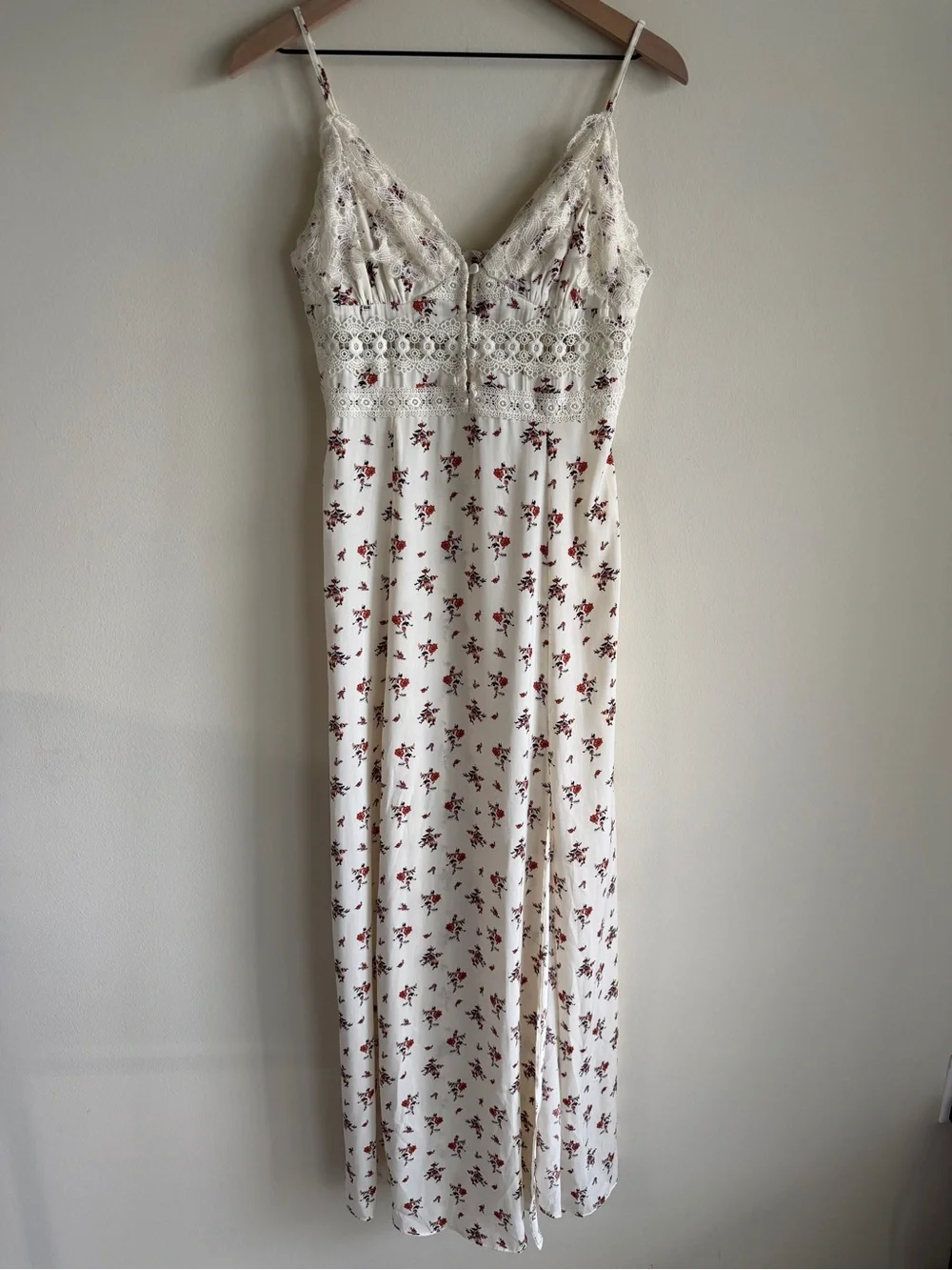 Free People Intimately FP Out & About Floral Lace Maxi Slip Dress NWT Medium - Picture 3 of 12